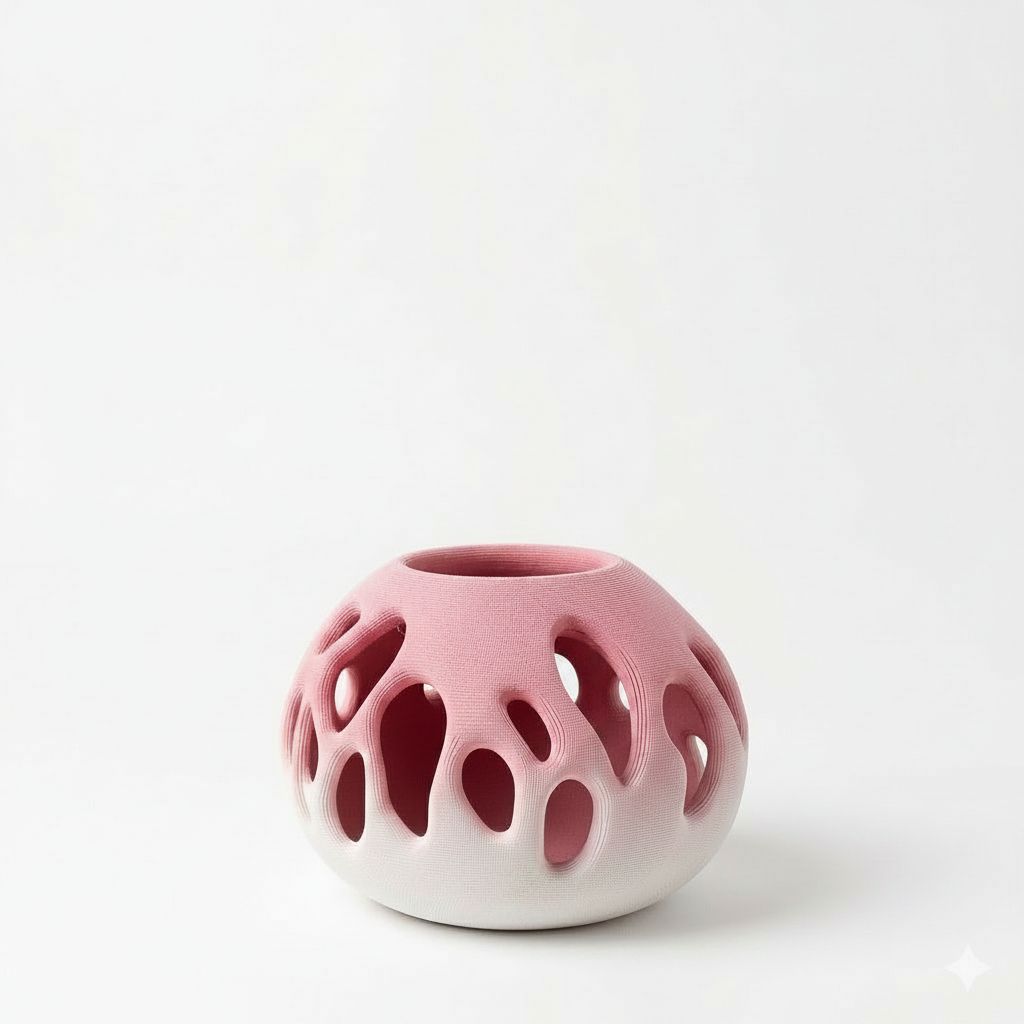 Organic Hole Vase free 3D printable STL