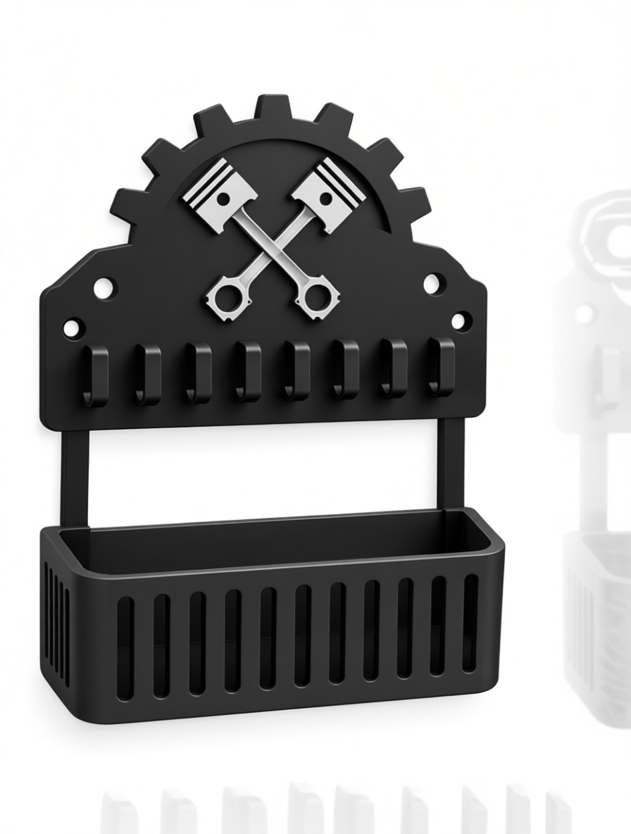 Crossed Pistons Tool Rack free 3D printable STL