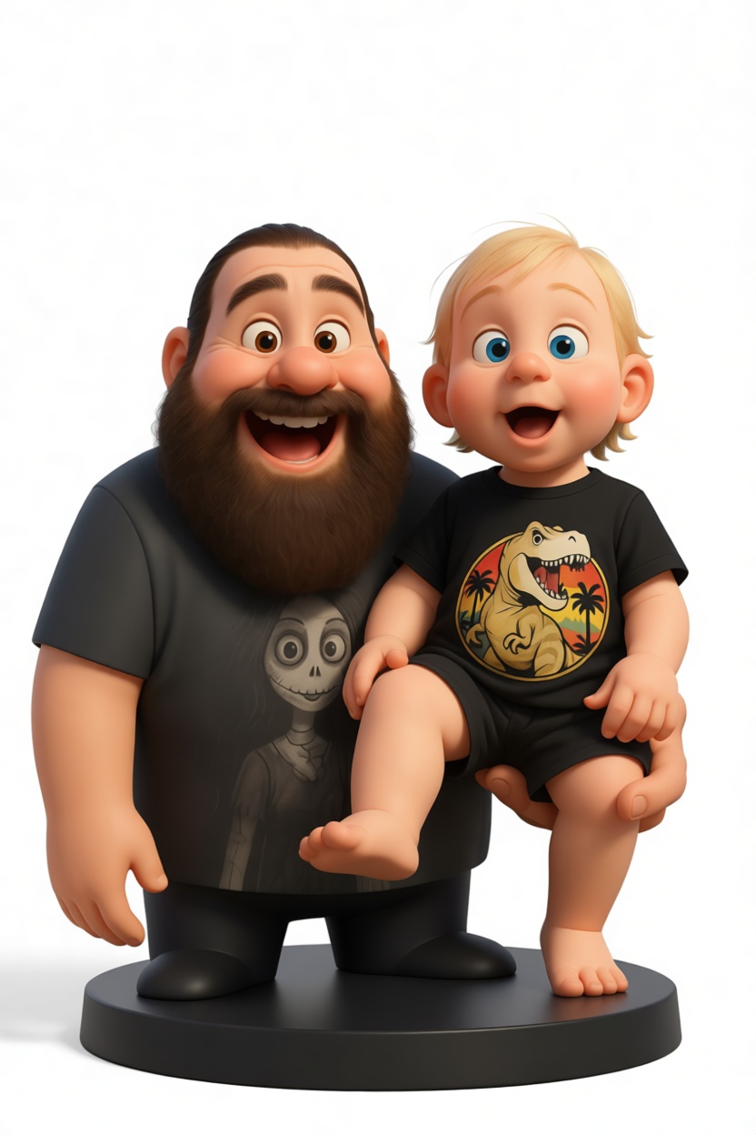 Father and Baby Figurine free 3D printable STL