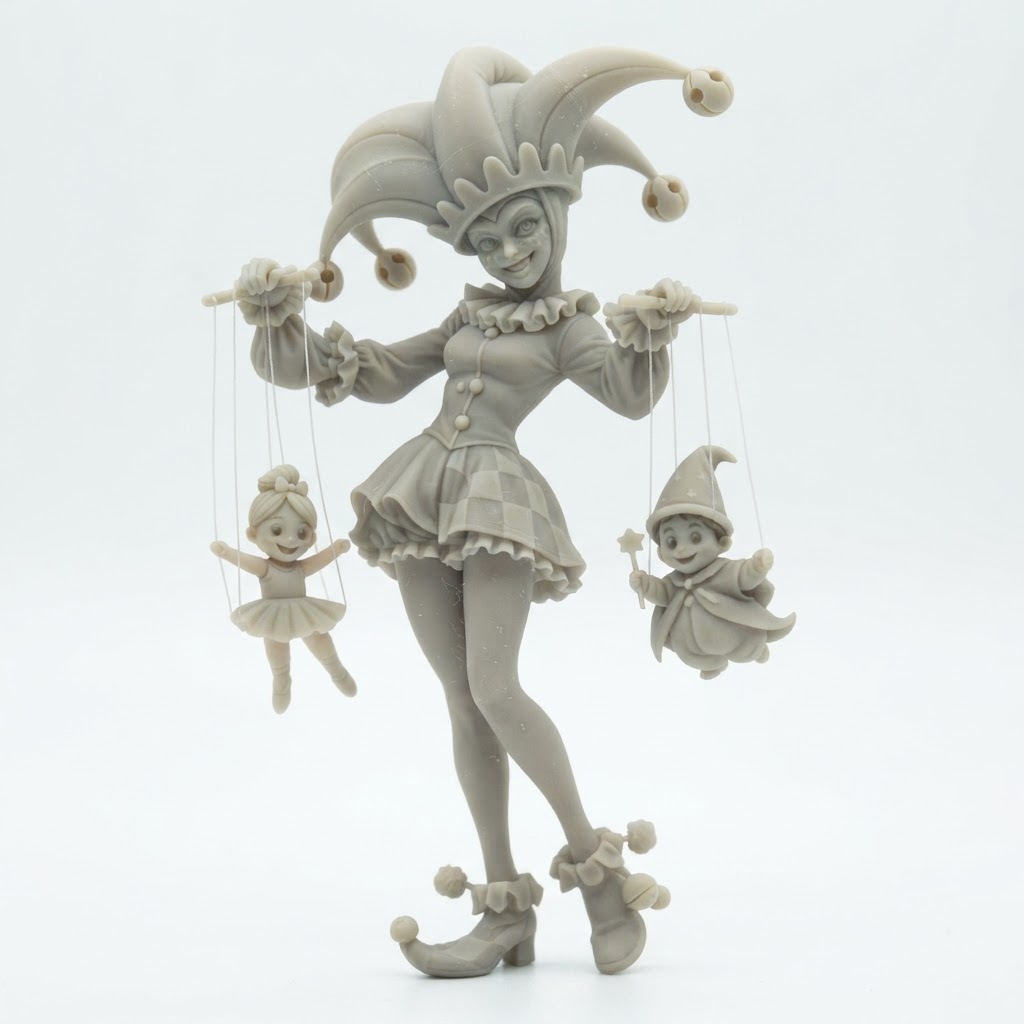 Jester Puppet Master Figurine free 3D printable STL