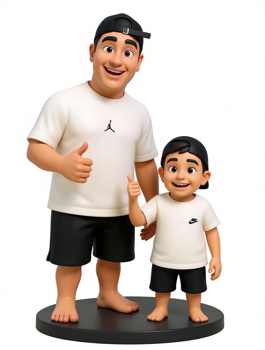 Father and Son Figurine free 3D printable STL