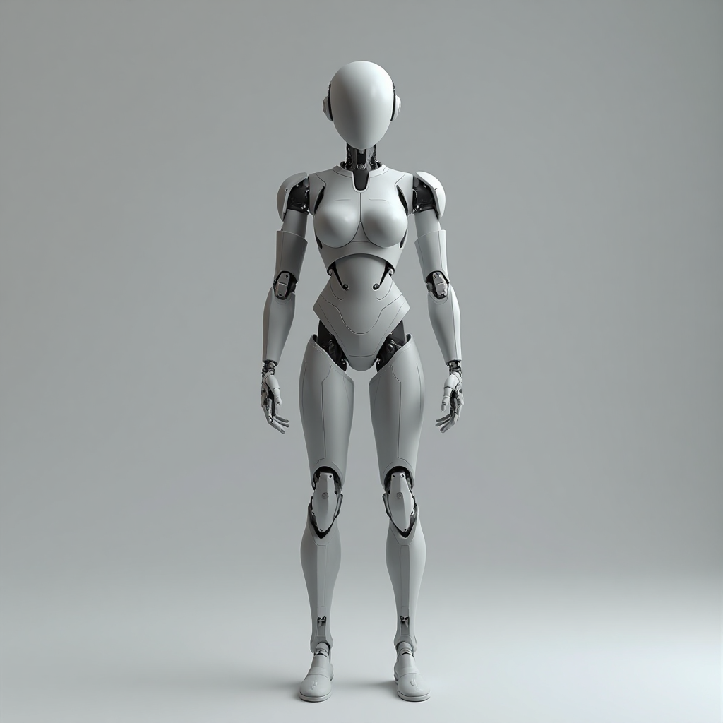 Female Robot Figurine free 3D printable STL