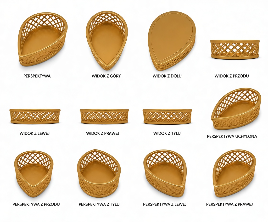 Teardrop Basket Model free 3D printable STL