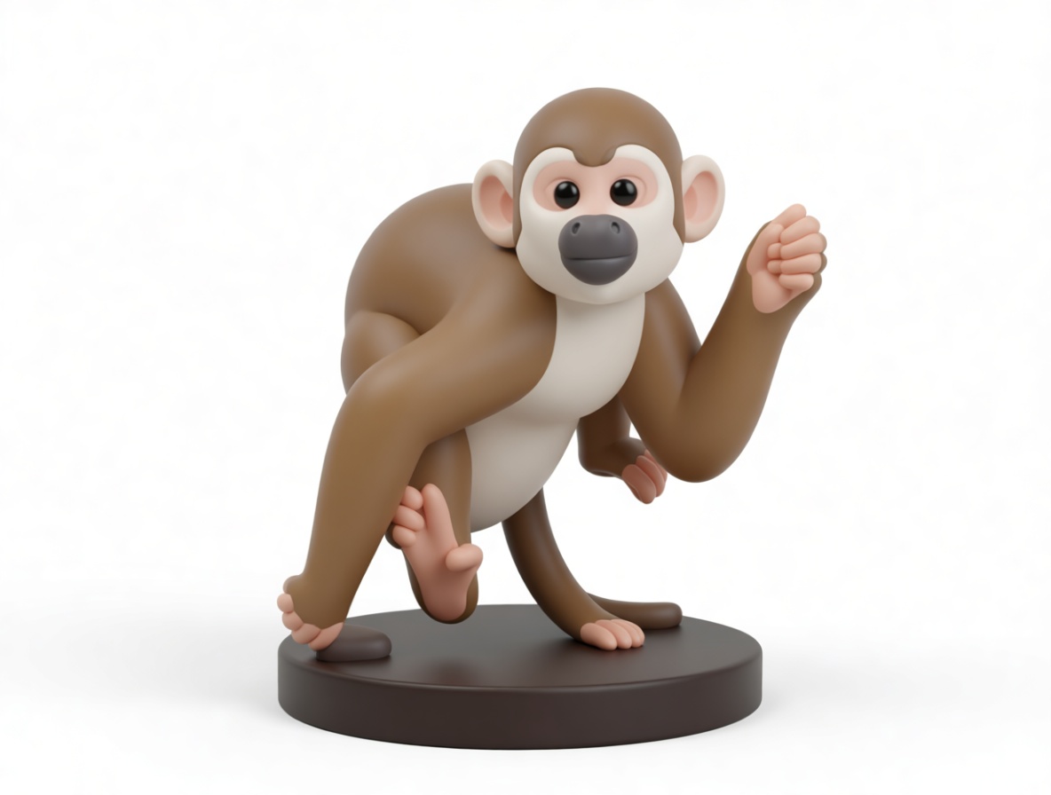 Cartoon Monkey Figurine free 3D printable STL