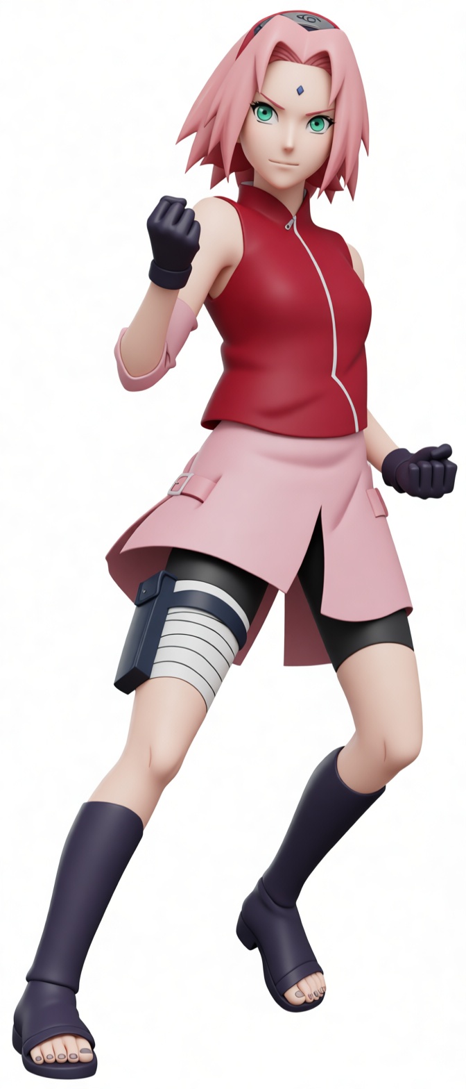 Sakura Haruno Figurine free 3D printable STL