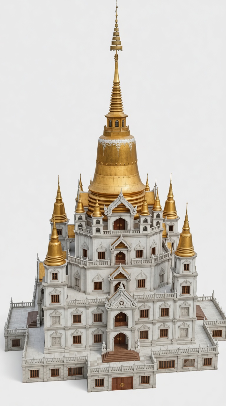 Wat Ratchanatdaram Model free 3D printable STL