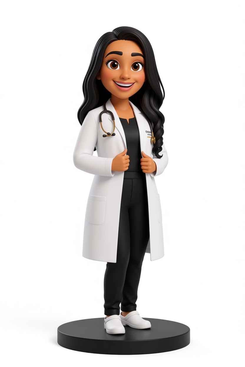 Female Doctor Figurine free 3D printable STL