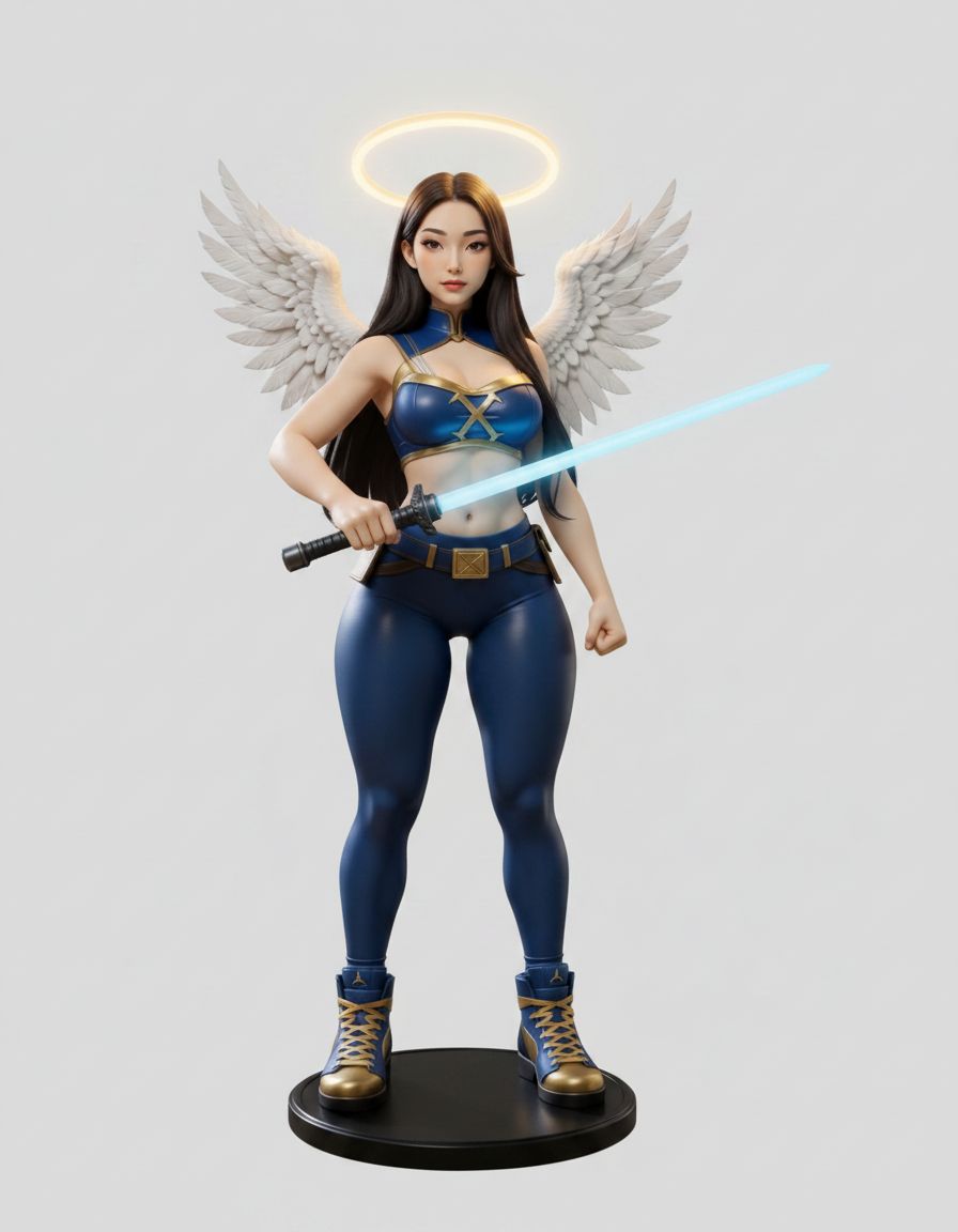 Angel Warrior Figurine free 3D printable STL