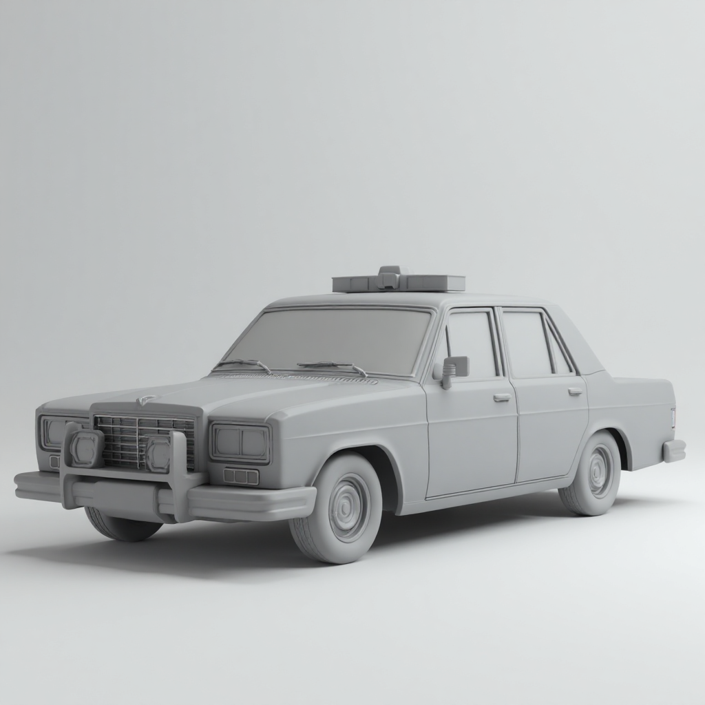 Police Cruiser Model free 3D printable STL