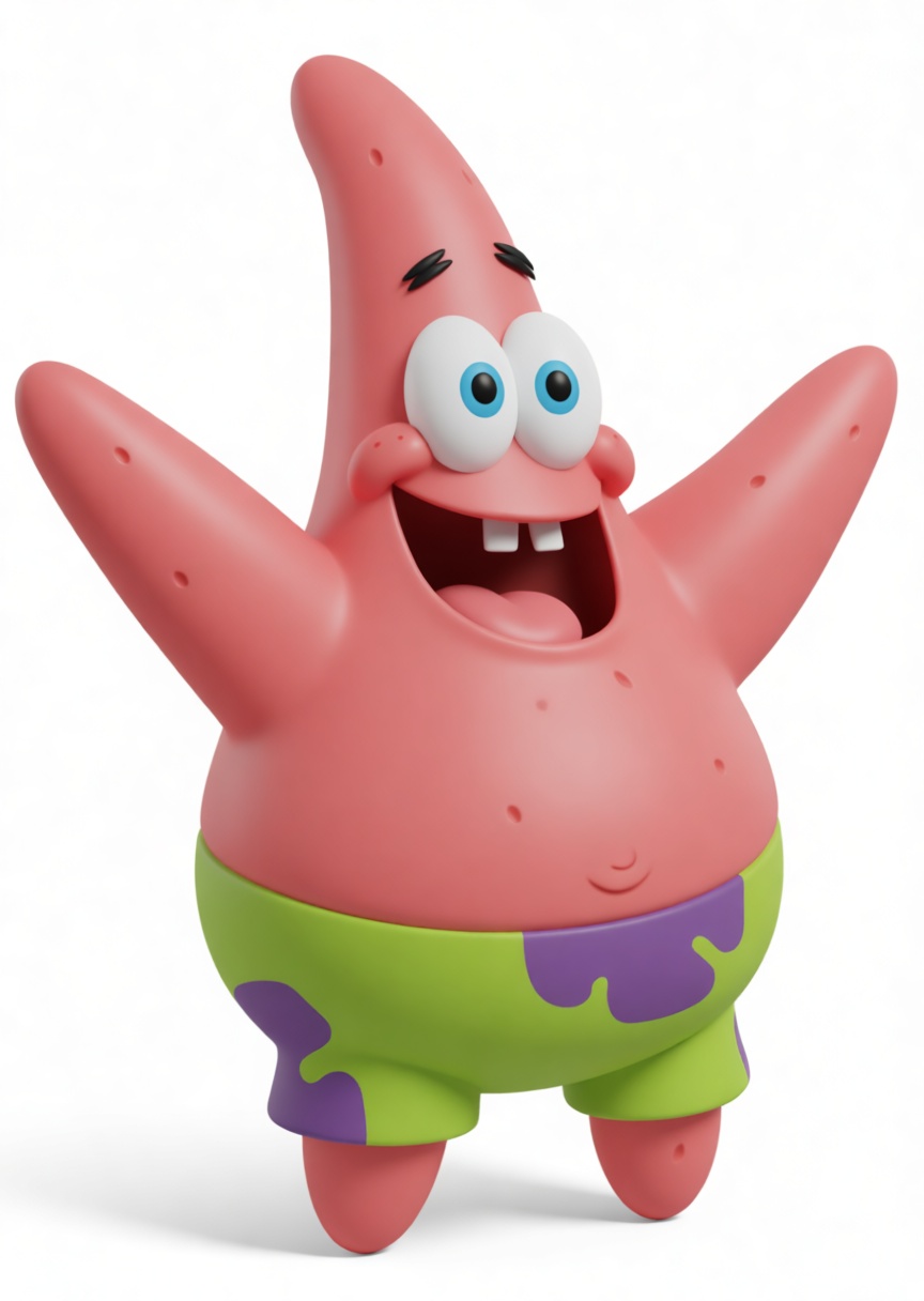 Patrick Star Figurine free 3D printable STL