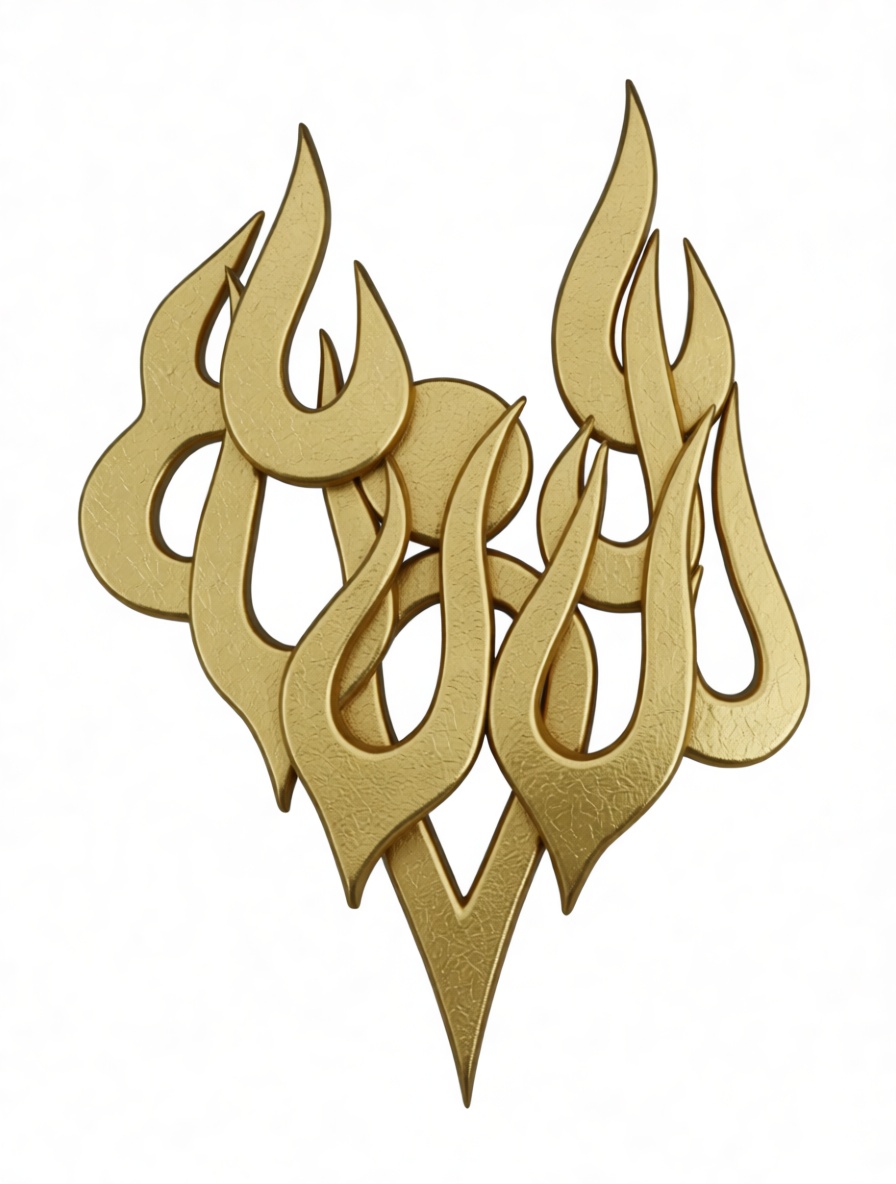 Tribal Heart Flame Sculpture free 3D printable STL