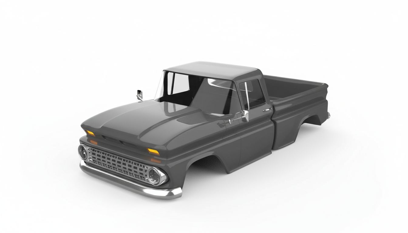 Classic Pickup Truck Model free 3D printable STL