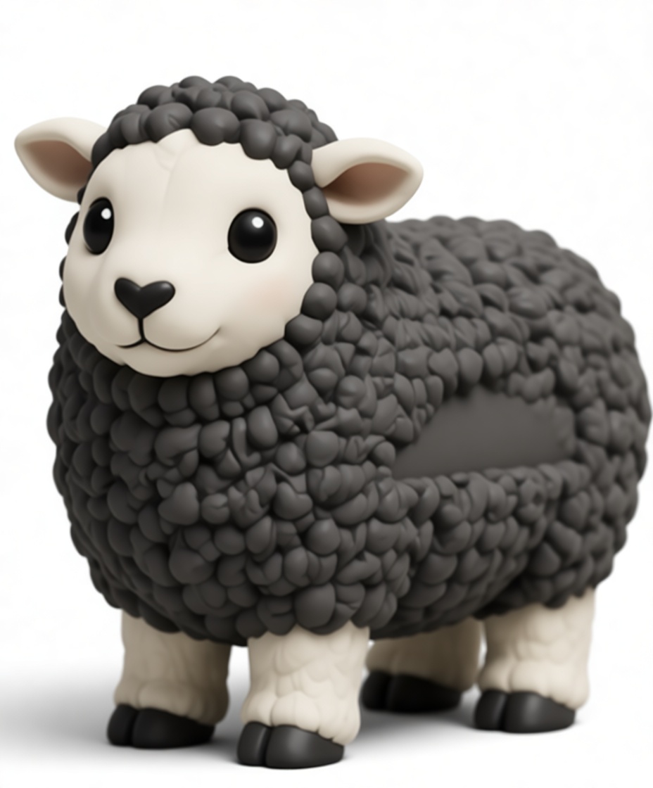 Black Sheep Figurine free 3D printable STL
