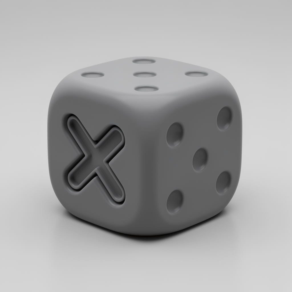 Rounded Six-Sided Dice free 3D printable STL