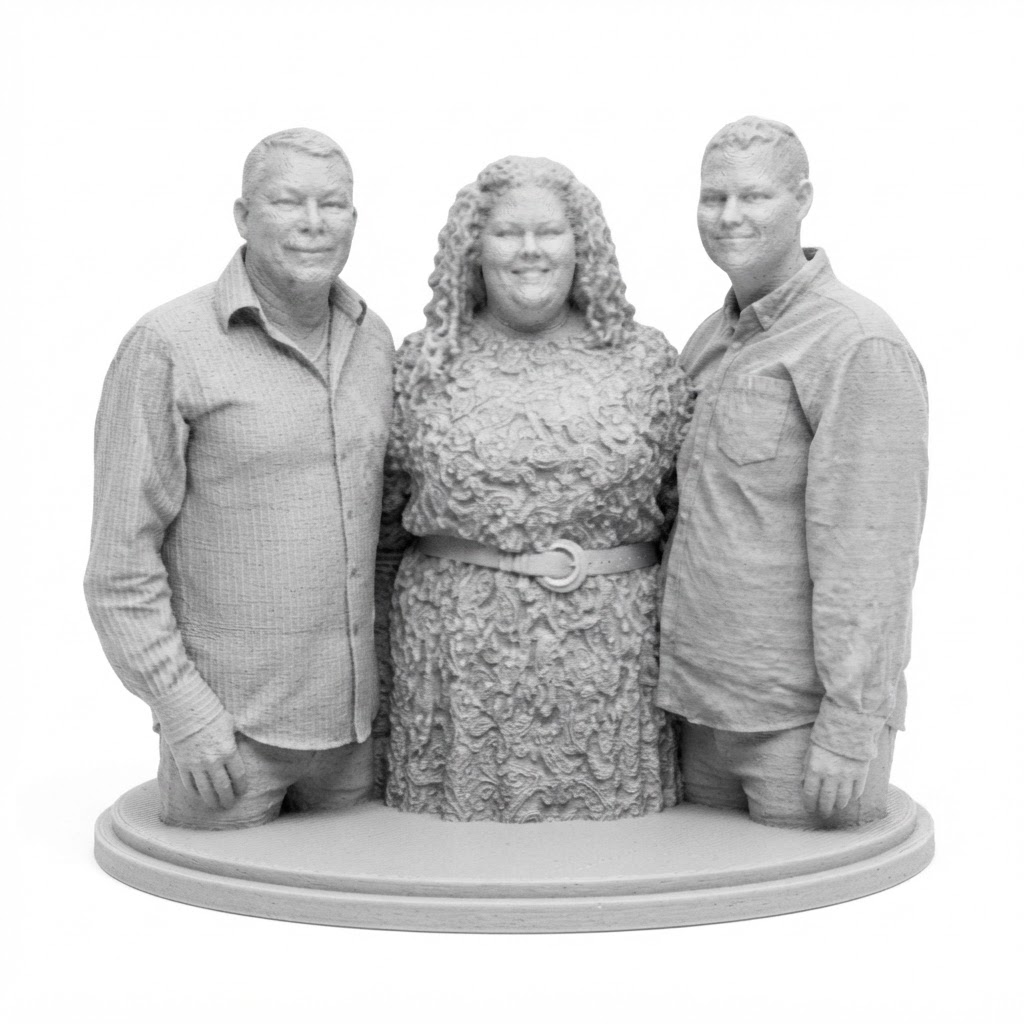 Family Group Bust free 3D printable STL