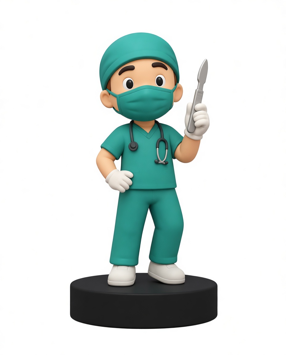 Surgeon Figurine free 3D printable STL