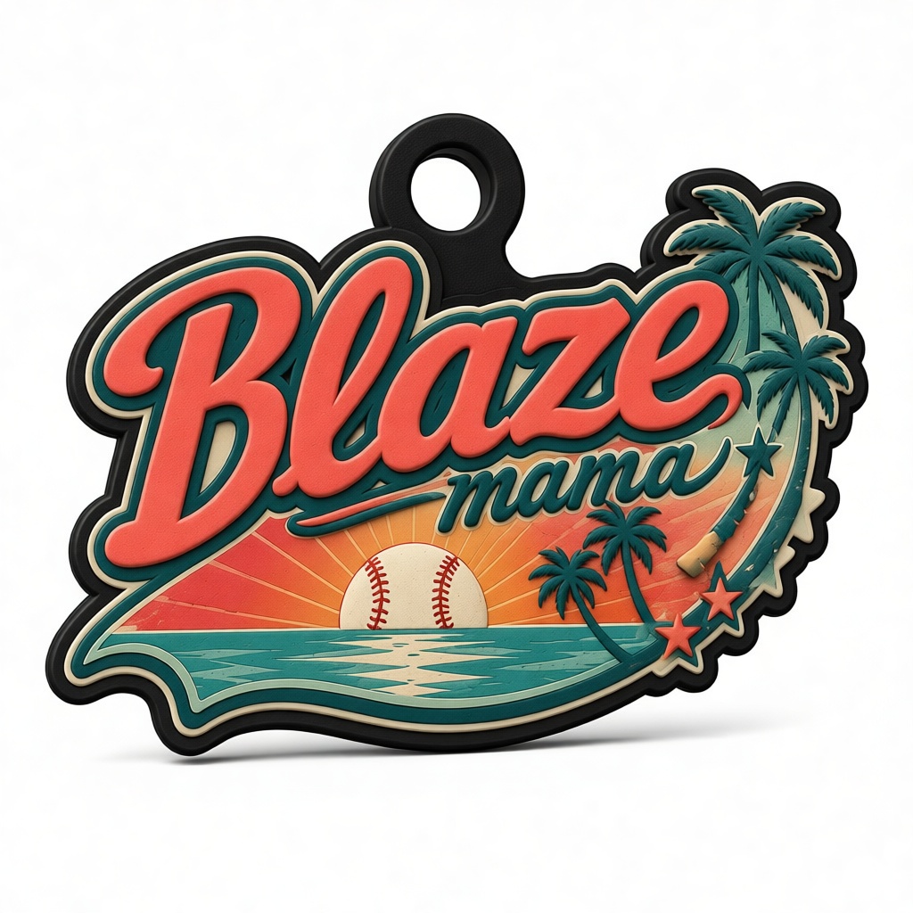 Blaze Mama Keychain free 3D printable STL