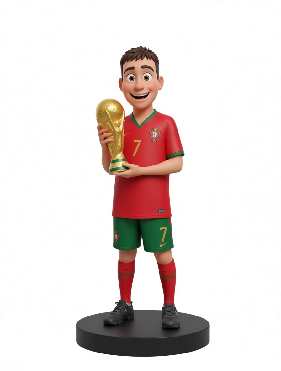 Portugal Footballer Figurine free 3D printable STL