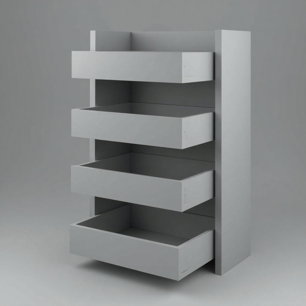 Adjustable Pull-Out Spice Rack free 3D printable STL