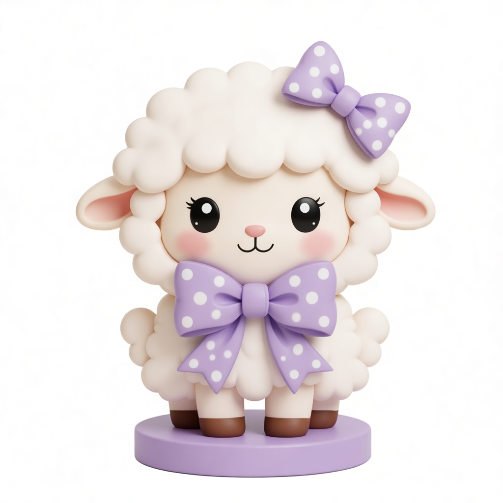 Cute Lamb Figurine free 3D printable STL