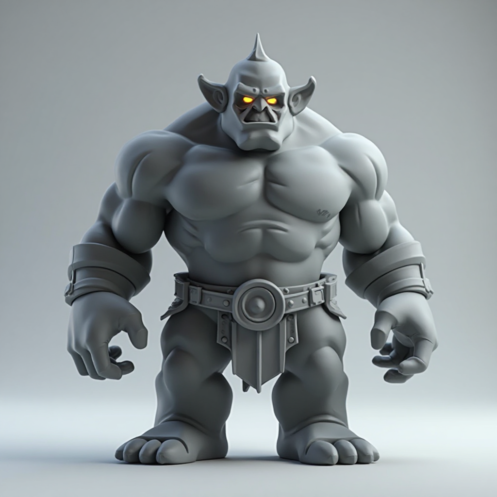 Ogre Miniature Figurine free 3D printable STL