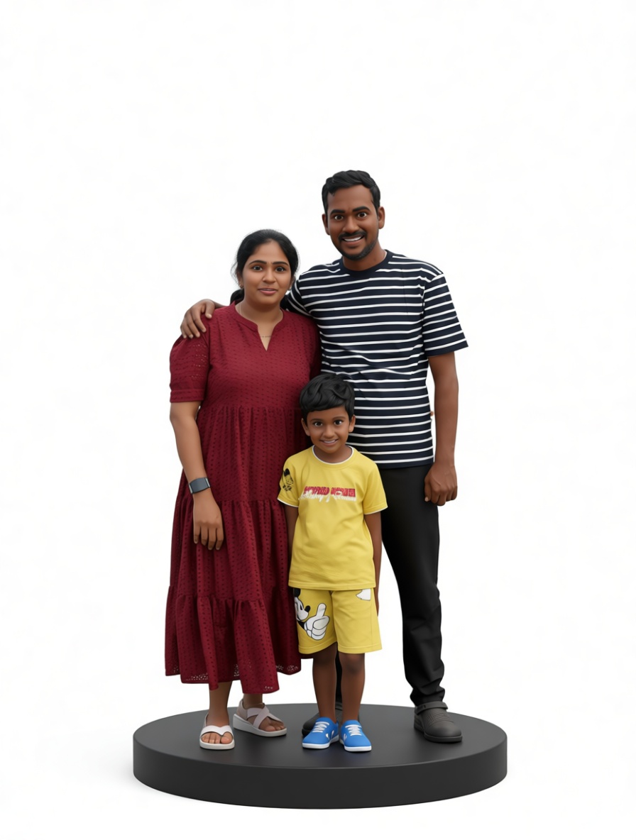 Family Group Figurine free 3D printable STL