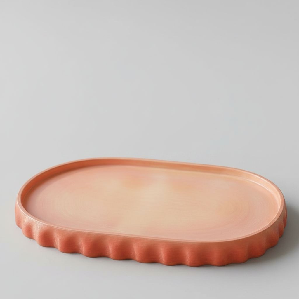 Scalloped Edge Tray free 3D printable STL