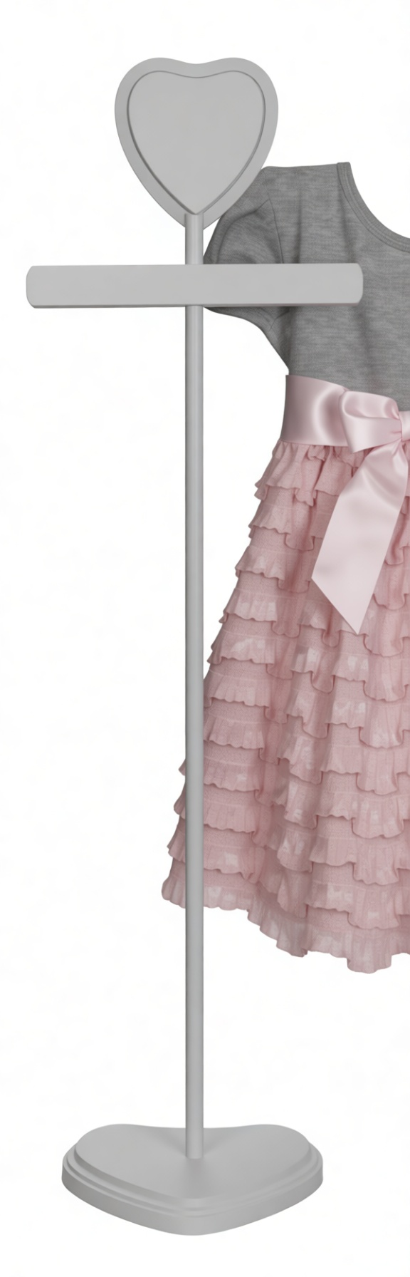 Heart-Shaped Dress Hanger free 3D printable STL