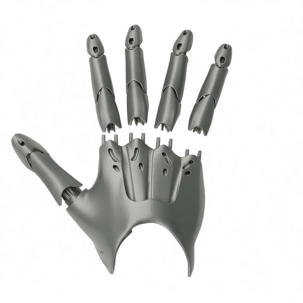Robotic Hand Model free 3D printable STL