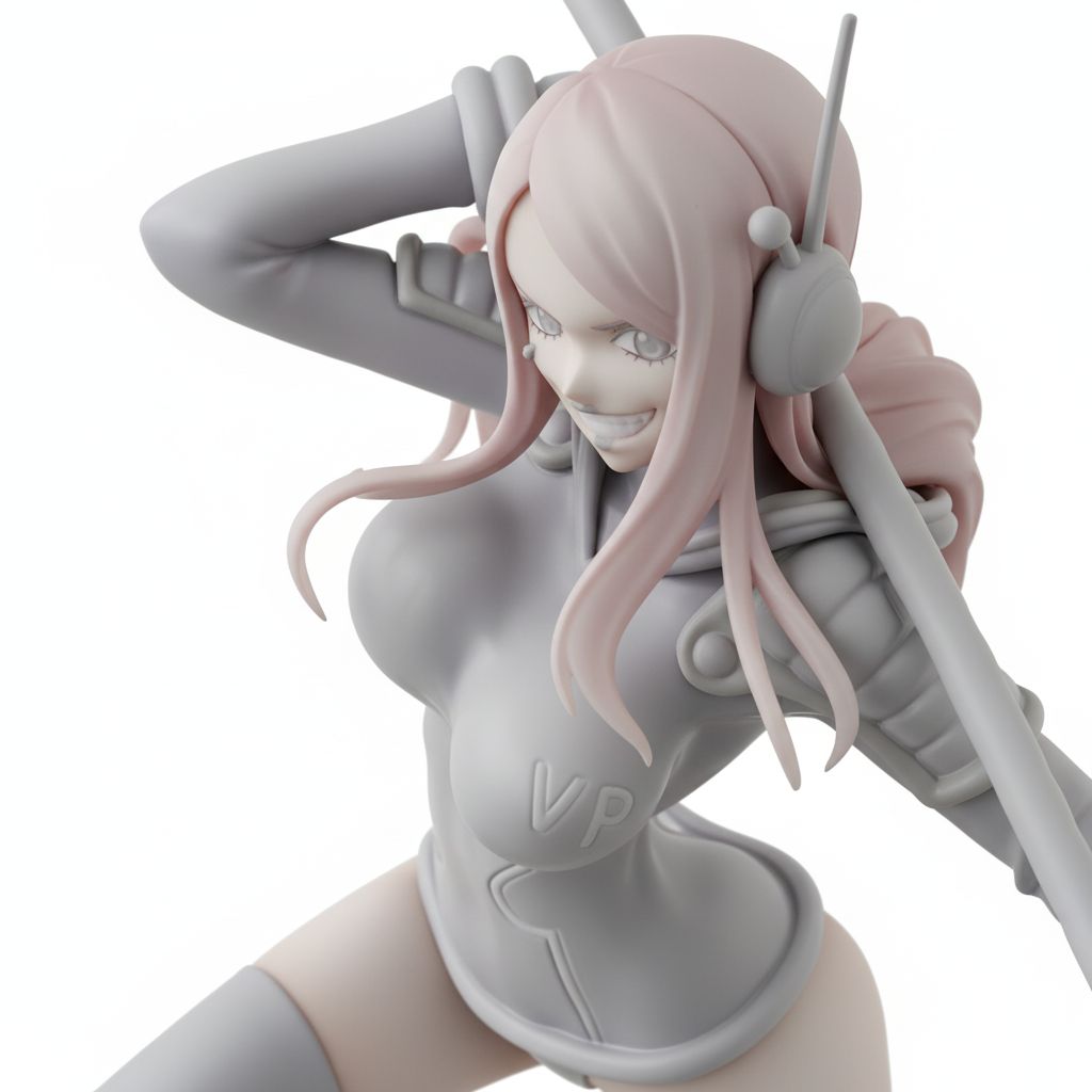 Futuristic Female Figure free 3D printable STL