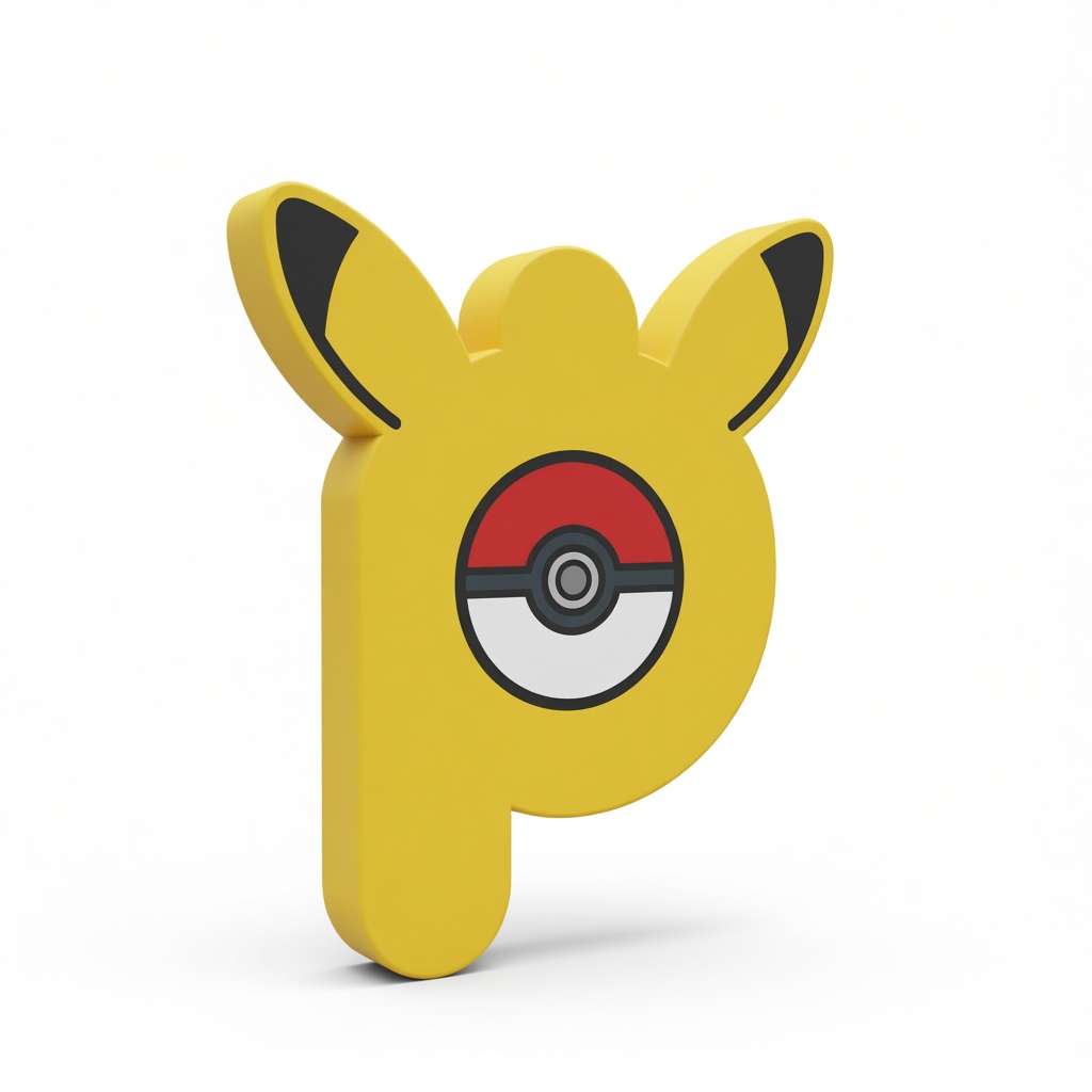 Pikachu Pokeball Keychain free 3D printable STL