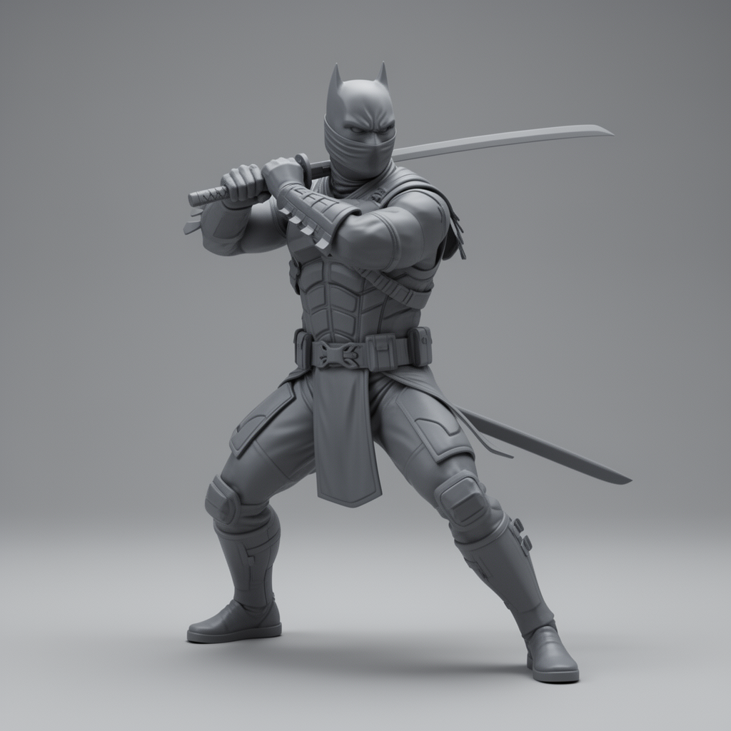 Batman Ninja Figurine free 3D printable STL