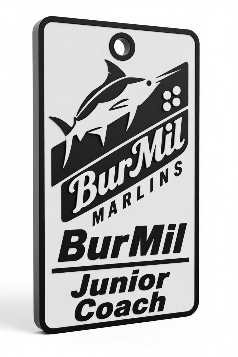 BurMil Marlins Badge free 3D printable STL