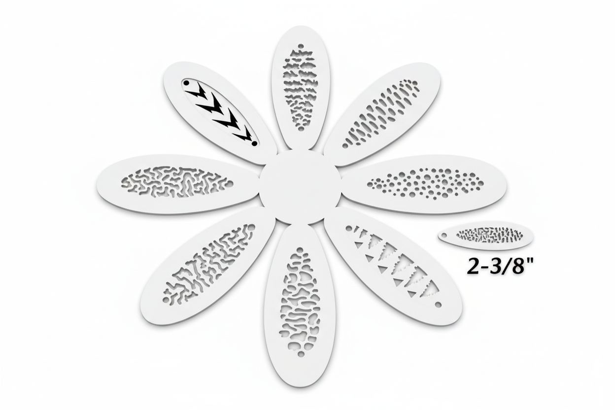 Texture Pattern Stencil Set free 3D printable STL