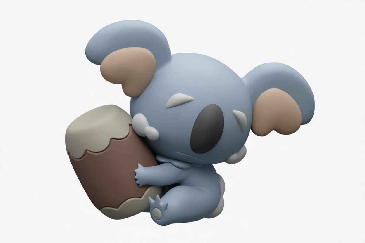Koala Plush Figurine free 3D printable STL