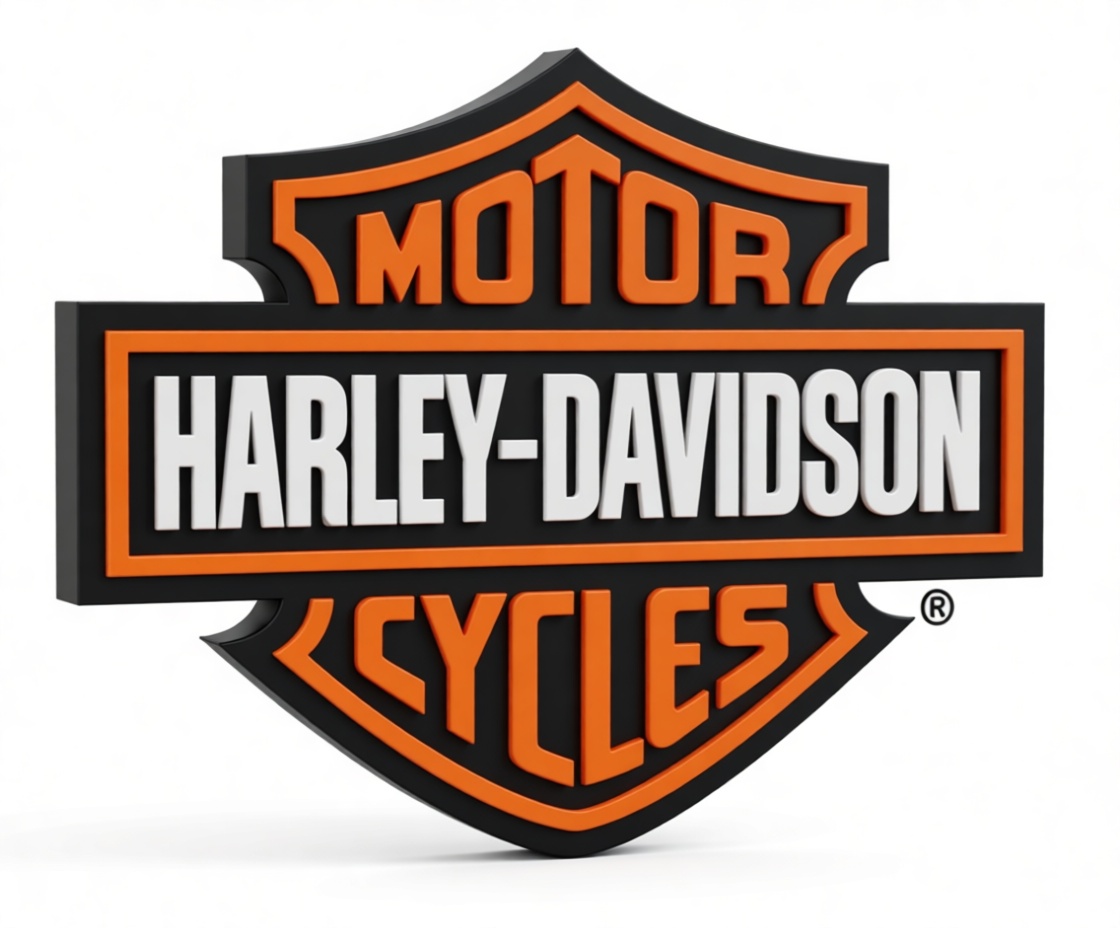 Harley-Davidson Logo Model free 3D printable STL