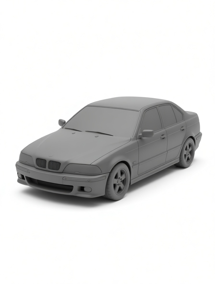 BMW E36 Sedan Model free 3D printable STL