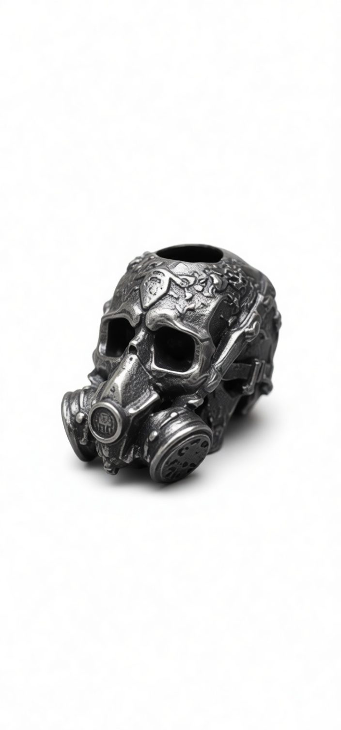 Gas Mask Skull Sculpture free 3D printable STL