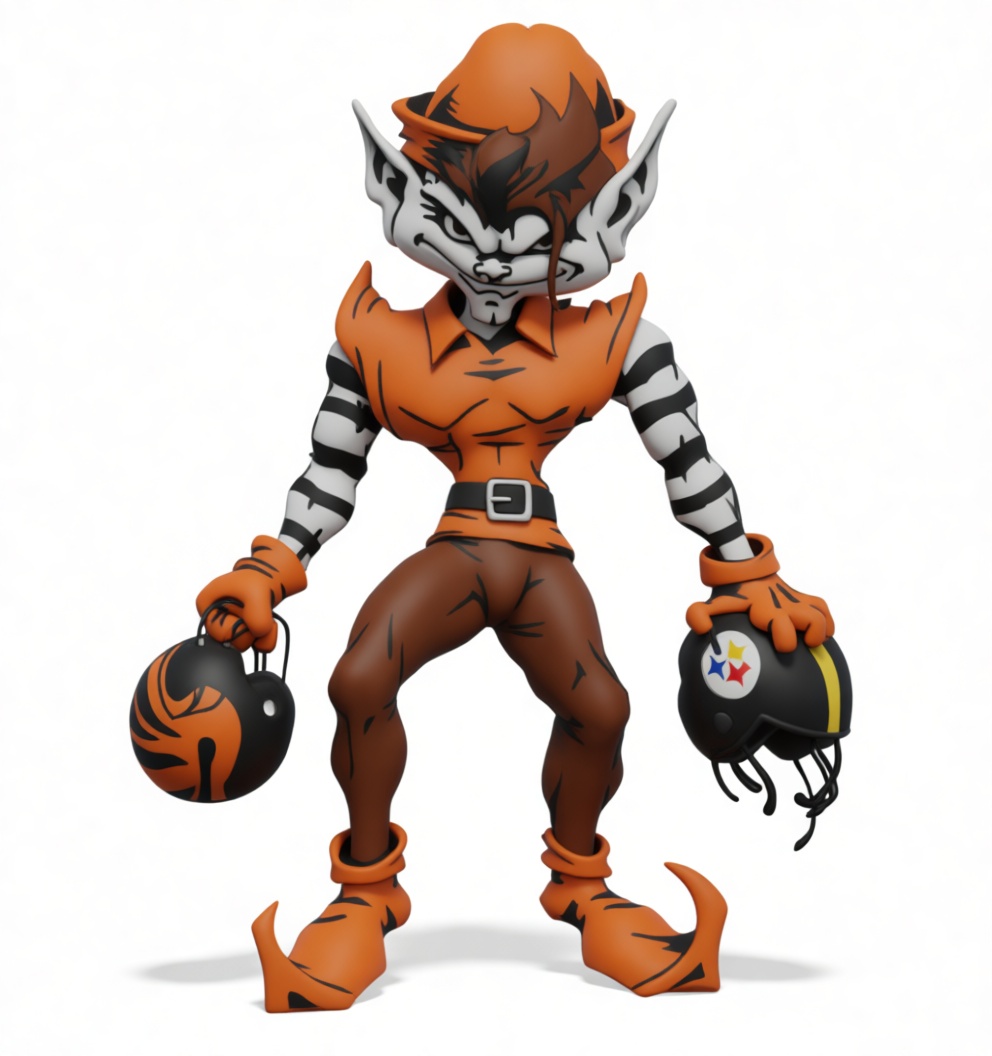 Pittsburgh Steelers Elf Figurine free 3D printable STL