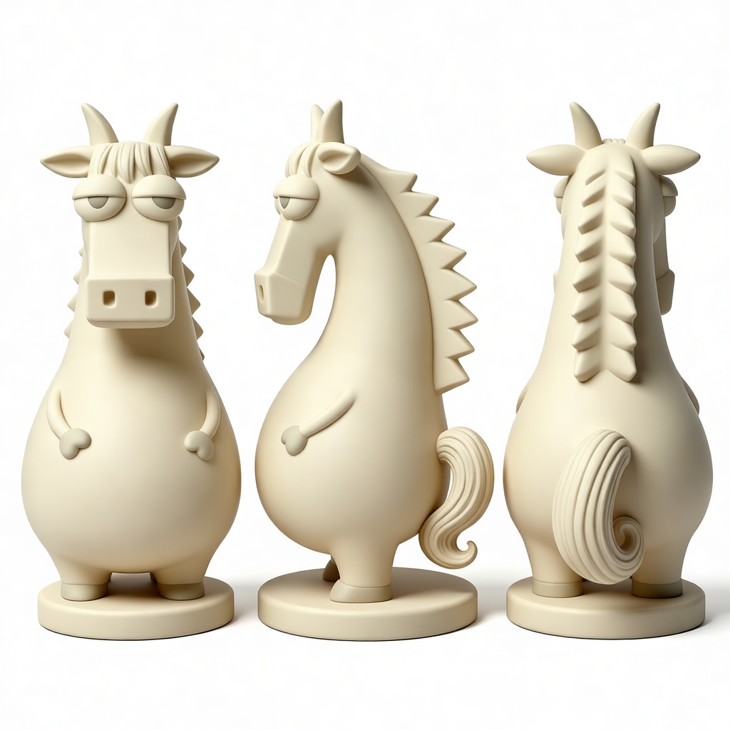 Cartoon Horse Figurine free 3D printable STL