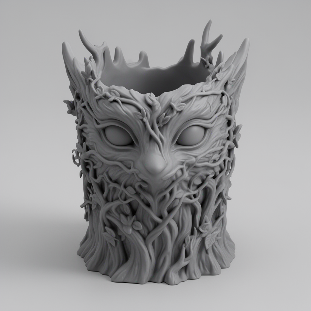 Forest Spirit Planter free 3D printable STL
