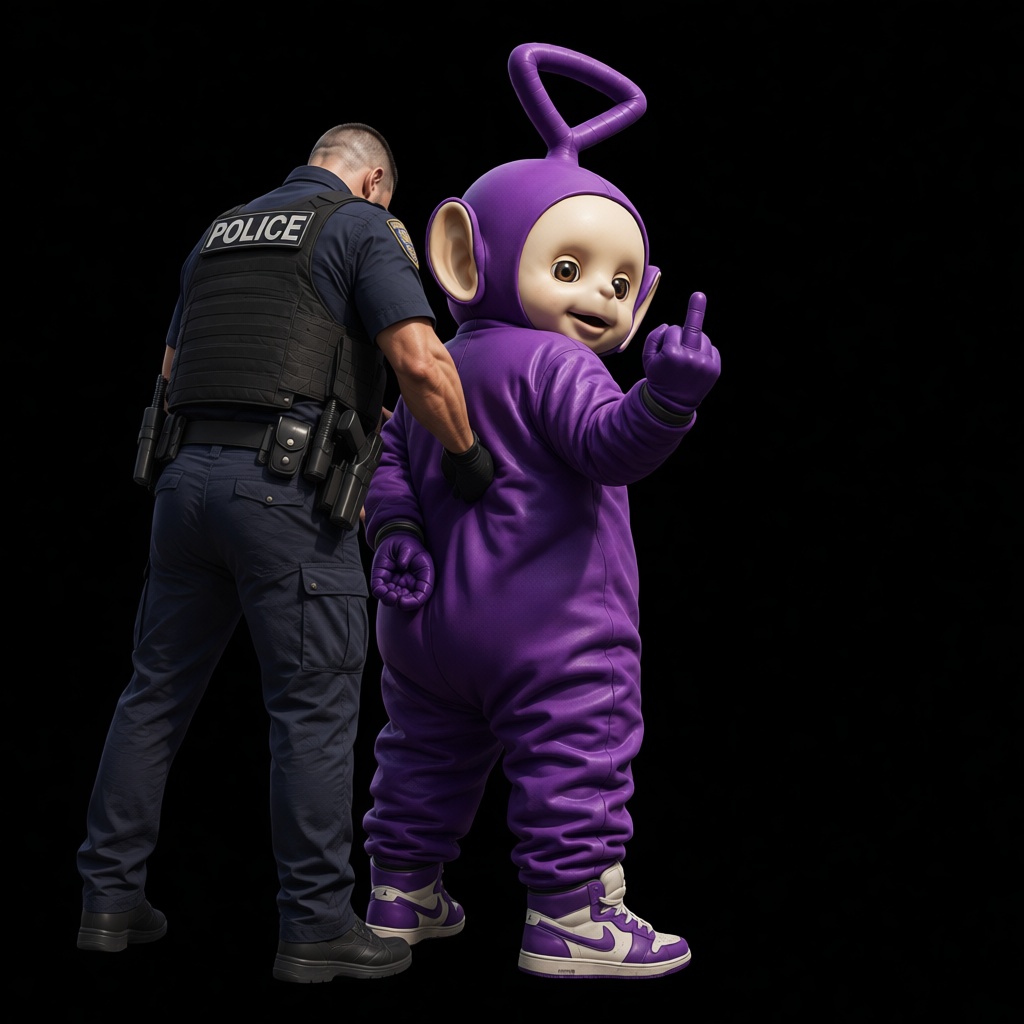 Tinky Winky Figurine free 3D printable STL