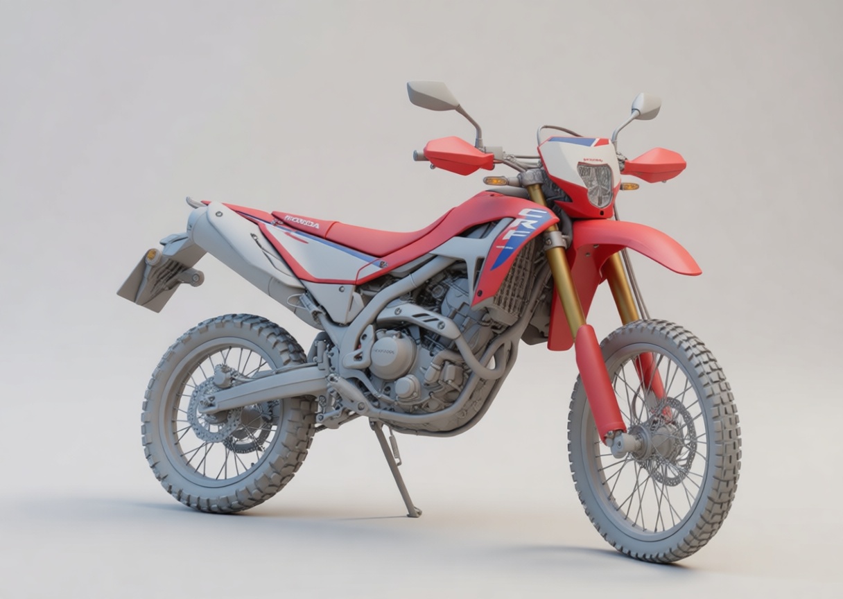 Honda CRF250L Motorcycle Model free 3D printable STL