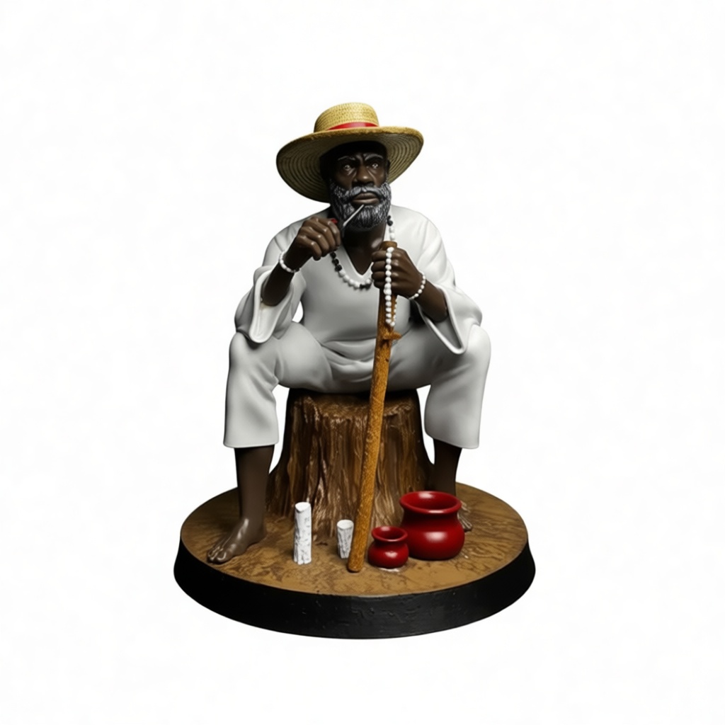 African Elder Figurine free 3D printable STL