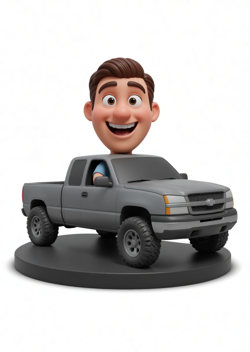 Chevrolet Silverado Figurine free 3D printable STL
