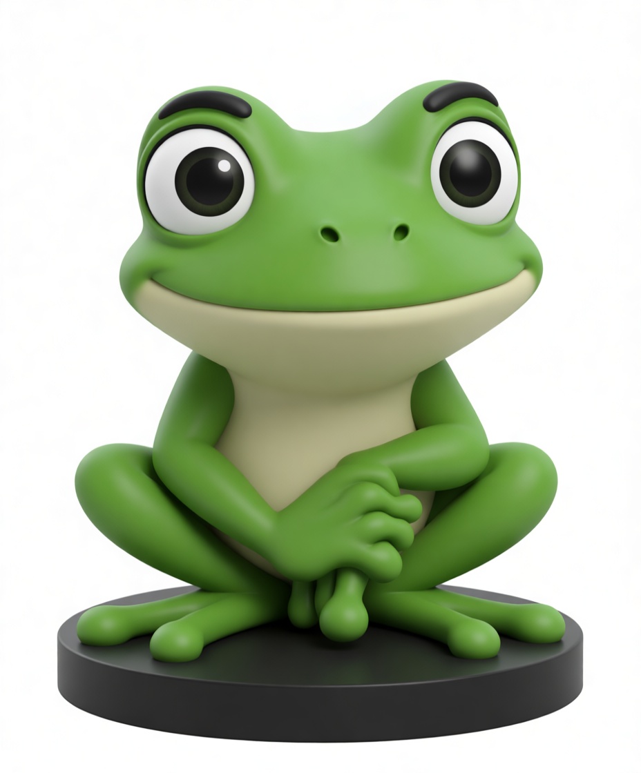 Cartoon Frog Figurine free 3D printable STL