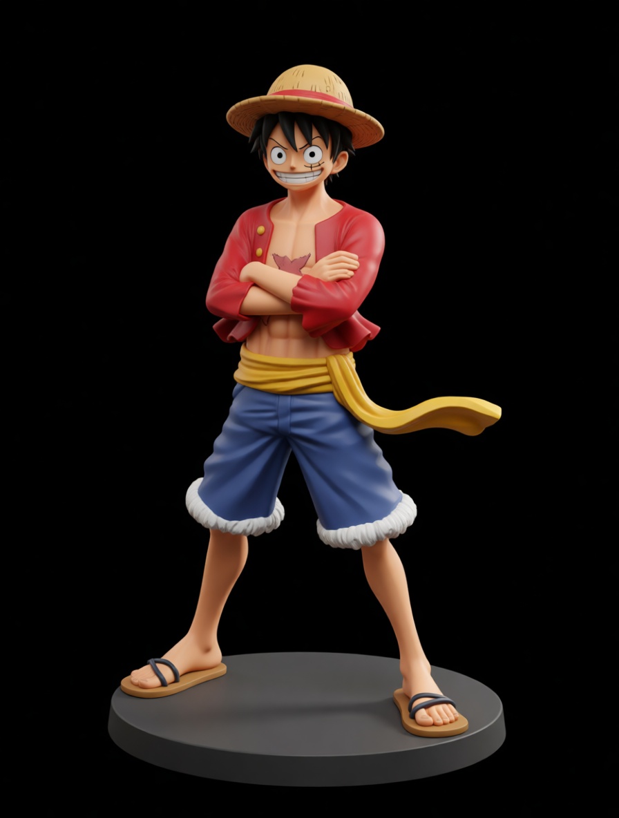 Monkey D. Luffy Figurine free 3D printable STL