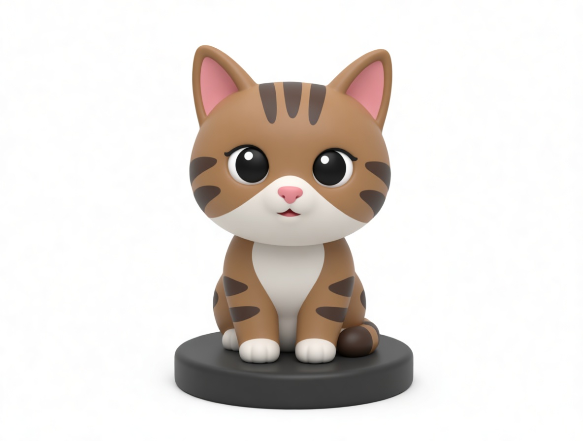 Tabby Cat Figurine free 3D printable STL