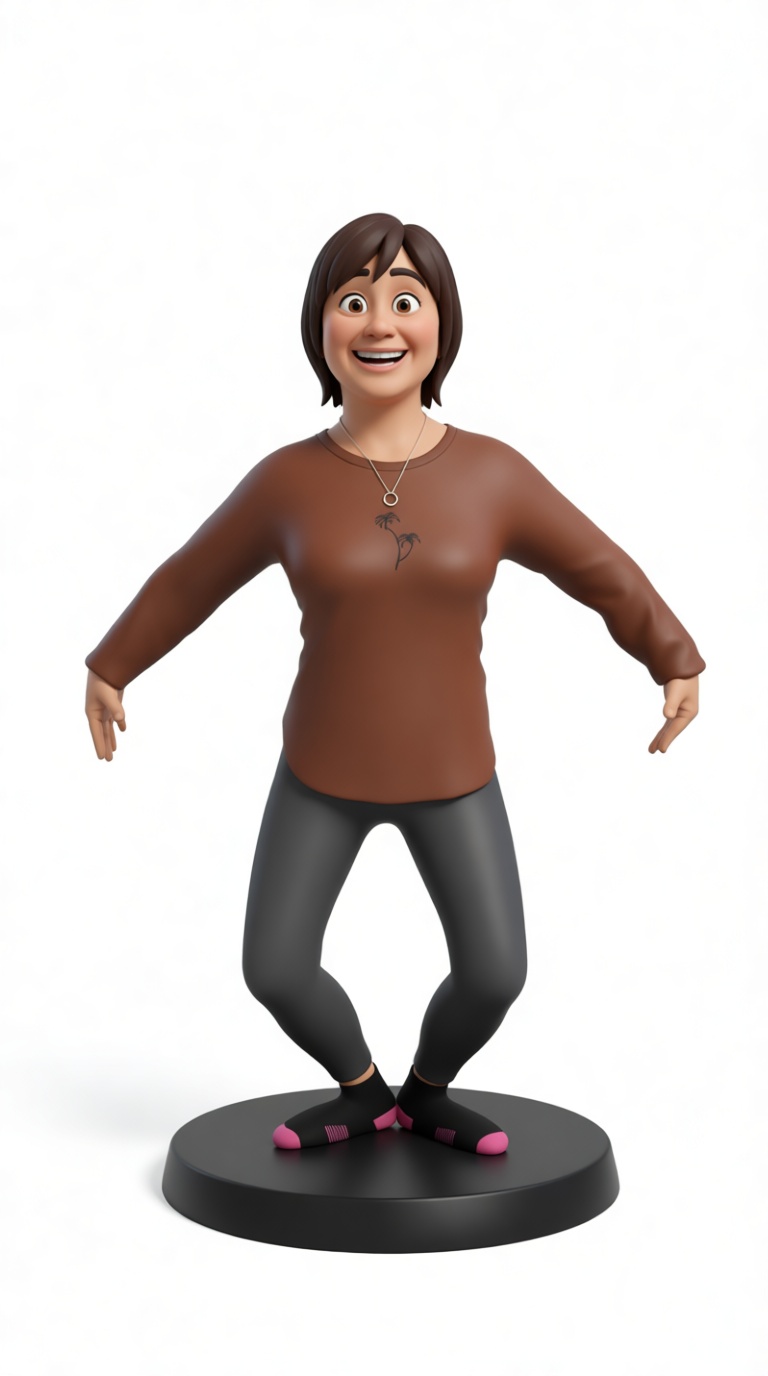 Smiling Woman Figurine free 3D printable STL