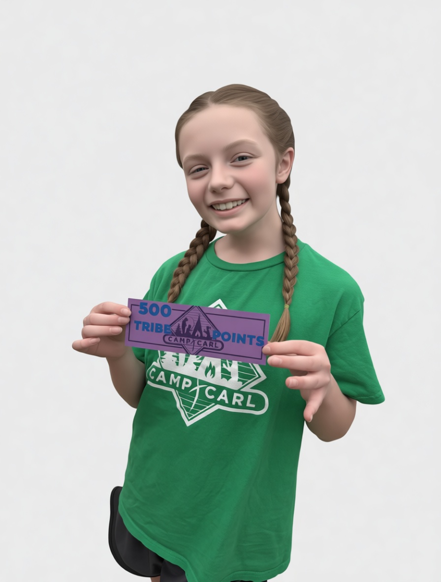 Girl Holding Camp Ticket Figurine free 3D printable STL